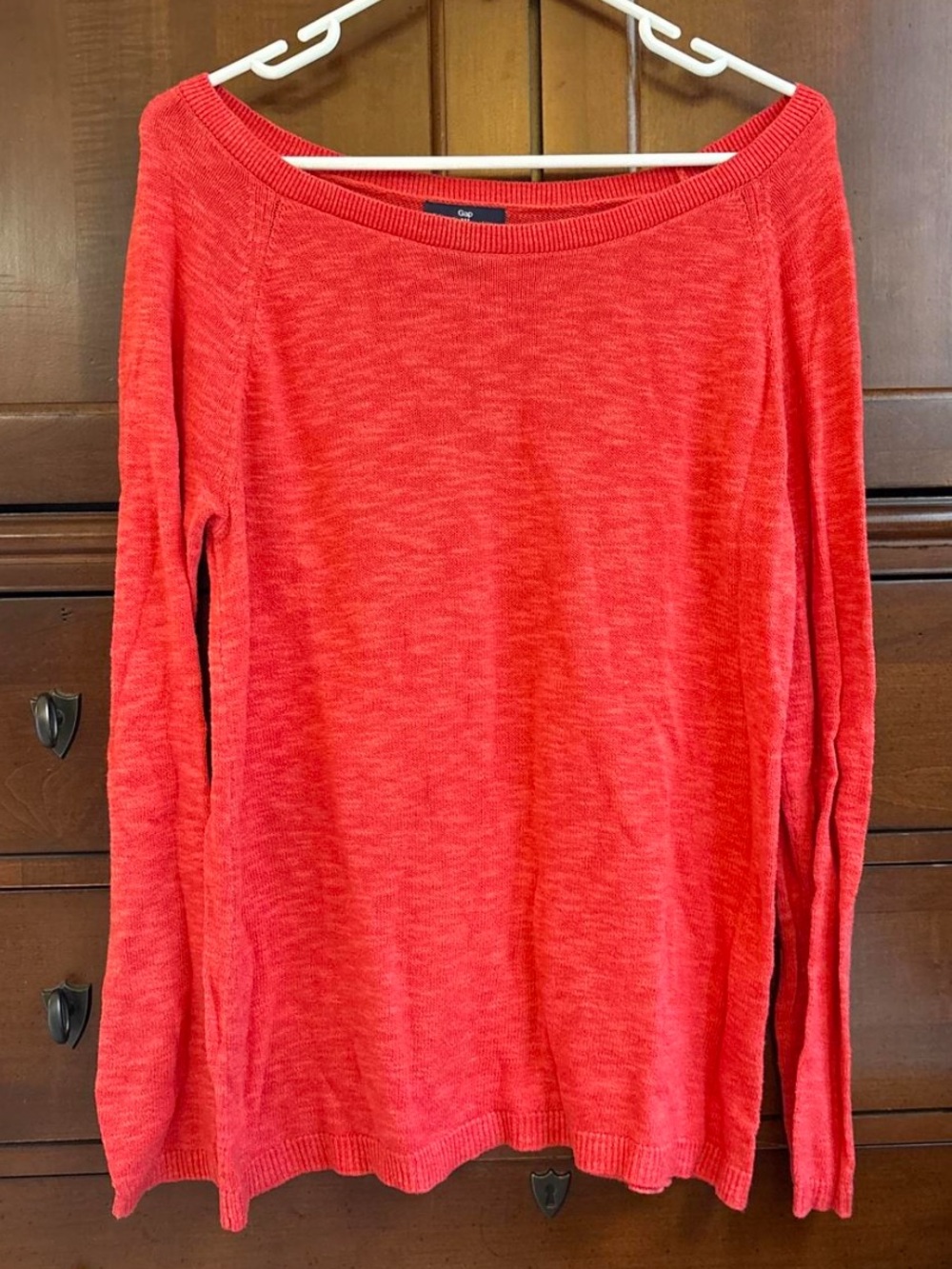 GAP Coral Red Knit Sweater